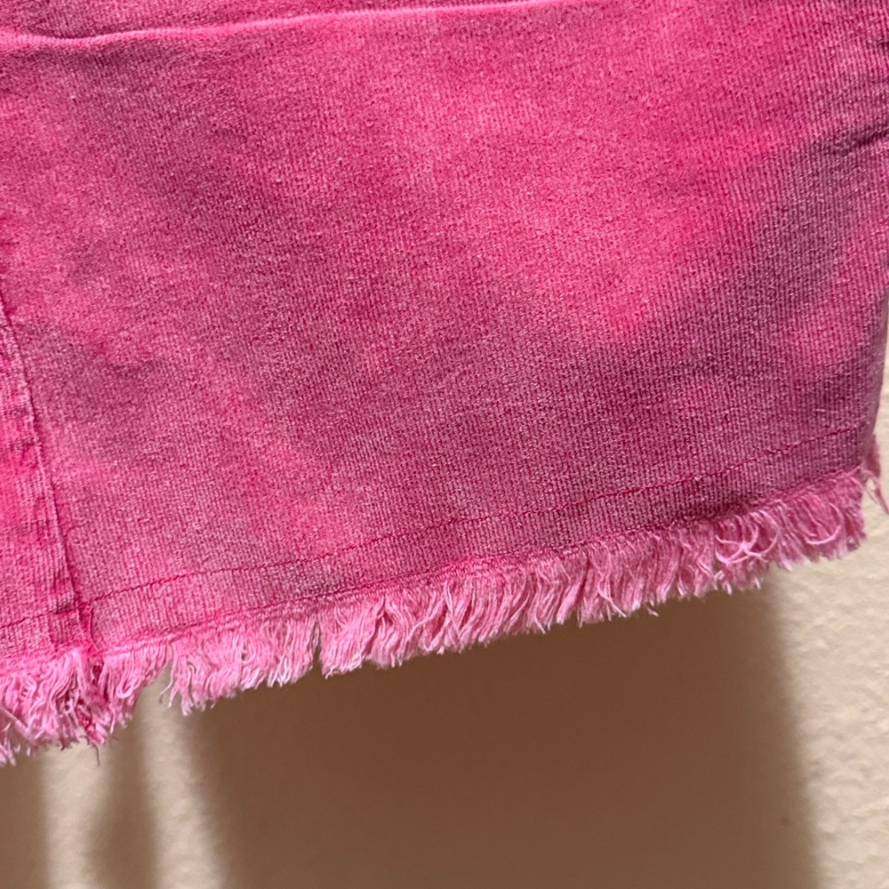 Umgee pink corduroy wide legs cropped pants women’s size large nwt - Picture 4 of 6